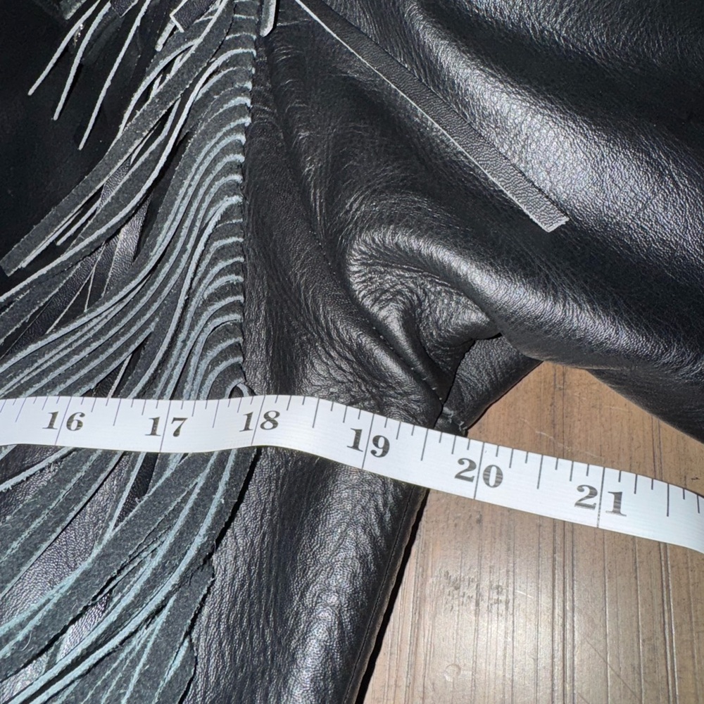 Harley-Davidson women’s Black Leather Jacket with Fringe size XS - Picture 10 of 11